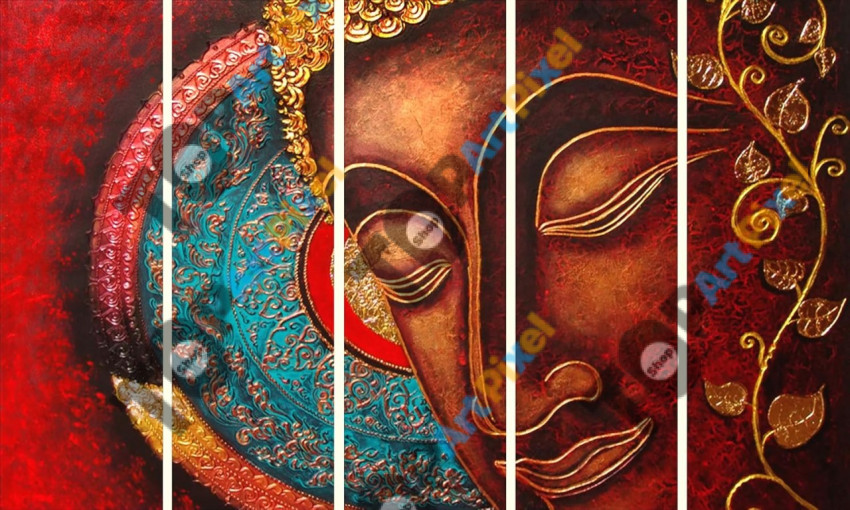 Buddha wall painting 3