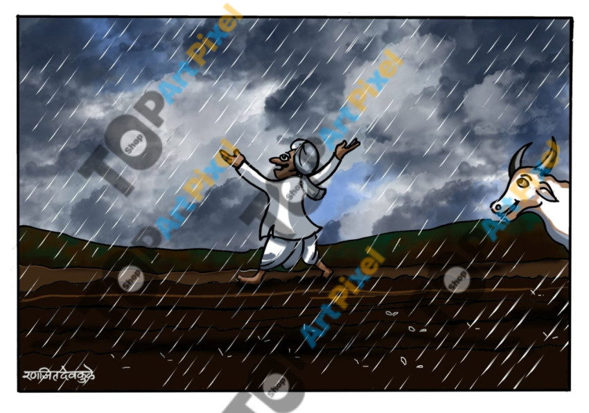 farmer happy to see first rain