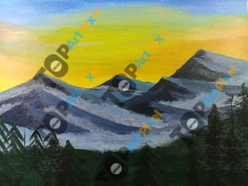 Mountain sunset