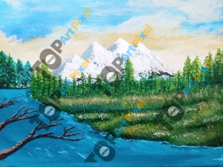 The snow mountain View