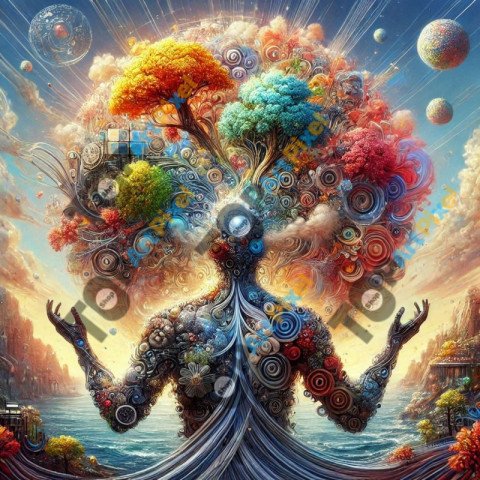 Nature's Warrior: A Man Formed by Trees and Plants