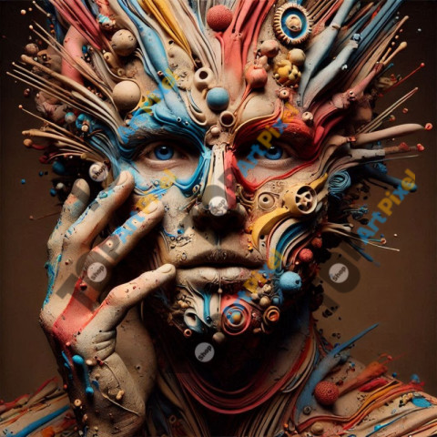 The Vibrant Soul: A Colored Man's Portrait