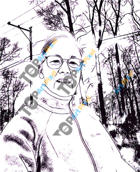 Pencil Drawing Elizabeth Johnson Grandma