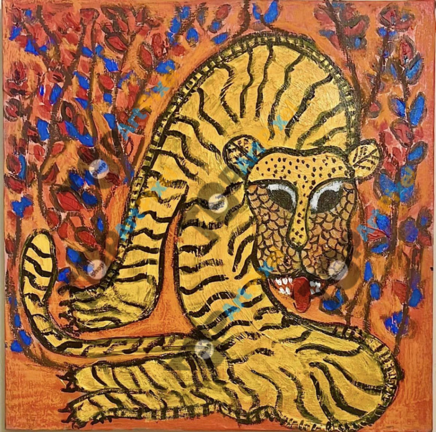 tiger in Gond - Mukta