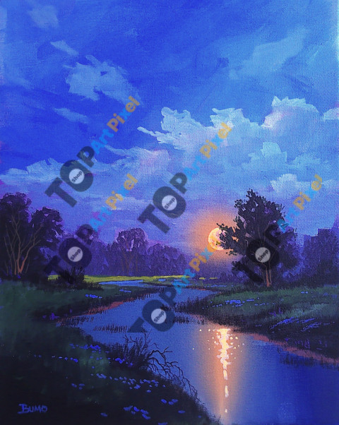 moon reflection