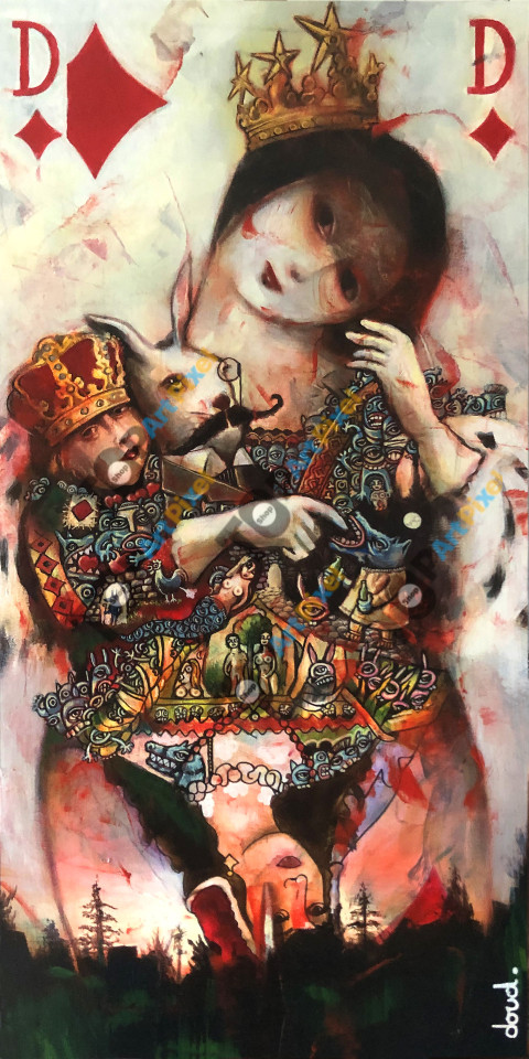 dame de carreau au mariage d'Alice